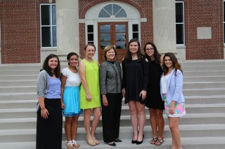 Justice Sharon Lee, along with Girls State participants