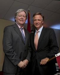 Justice Page and Gov. Haslam