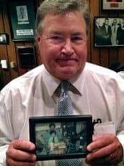 Judge Tim Dwyer keeps on his bench an early 1990s photo of him with his 12-year-old cousin, Thomas Dwyer, who along with two teenage friends was killed by a drunk driver in 1993. (Photo: The Commercial Appeal file photo)