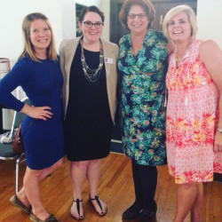 Kimi deMent, Pro Bono Coordinator for the Tennessee Supreme Court's Access to Justice Commission pictured here with coordinators Paige Evatt, Nancy Cogar, and Pastor Amy Nutt.