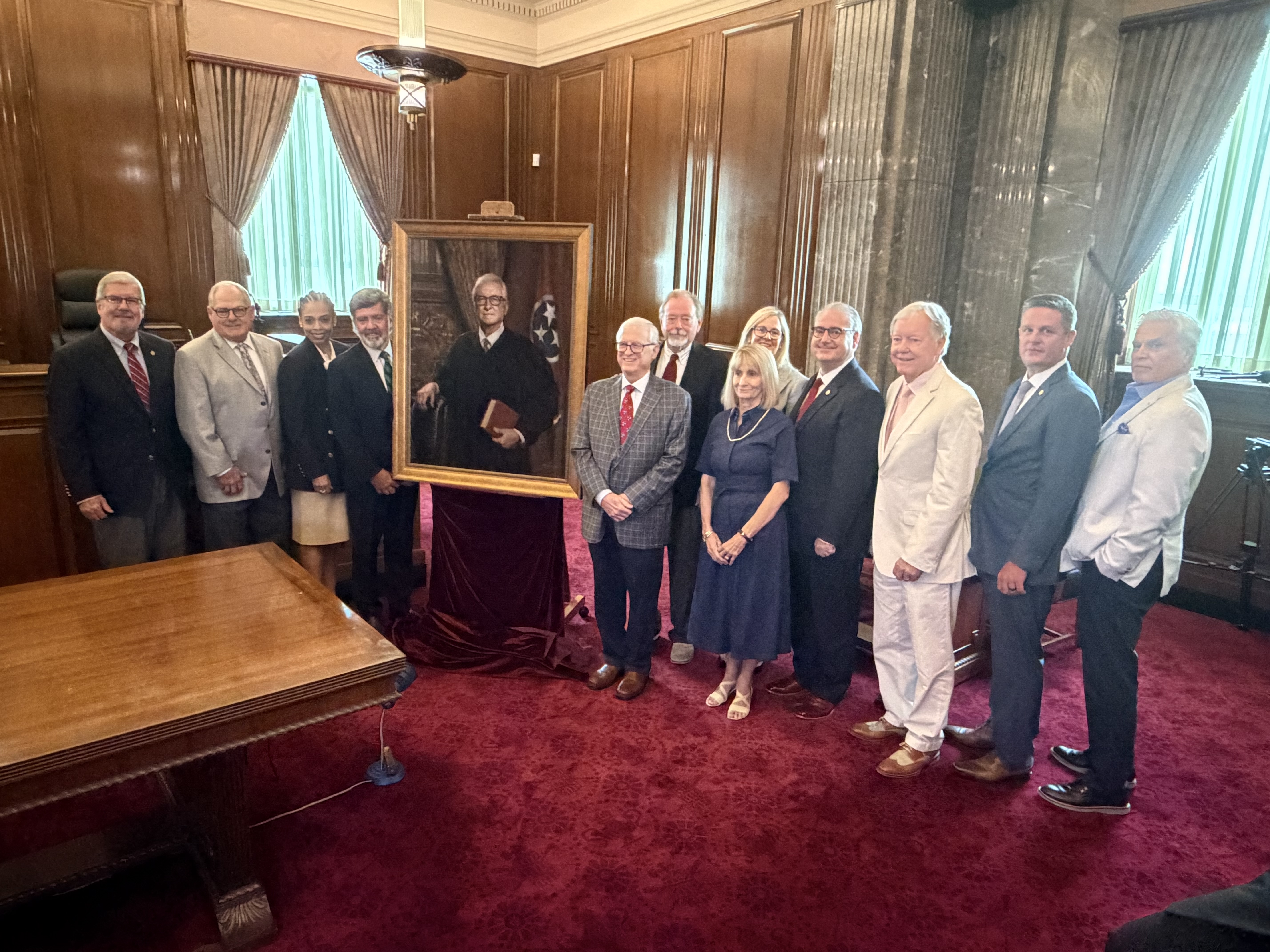 Judge Woodall with his judicial colleagues