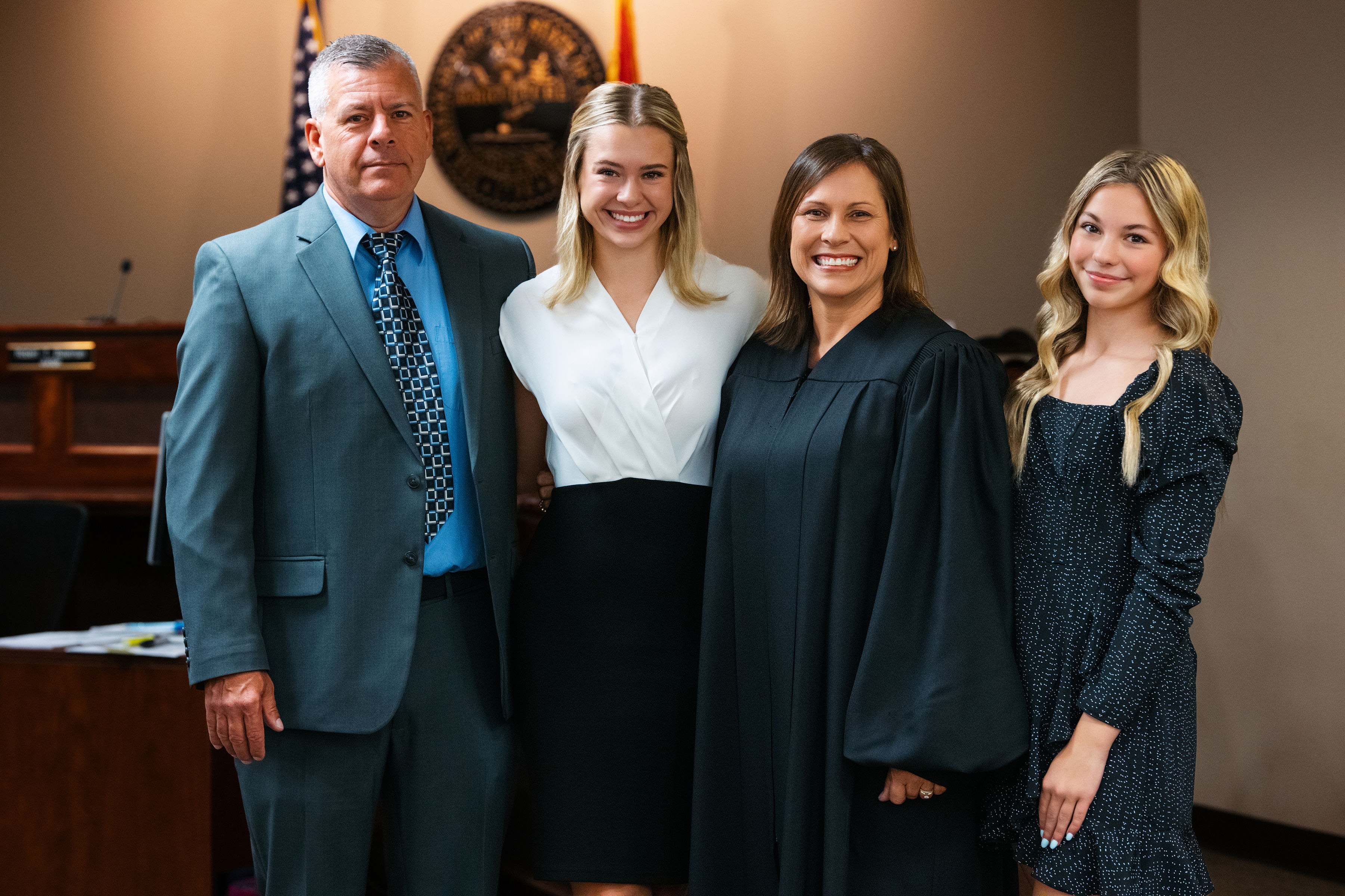 Judge Kimberly Lund with her family