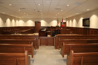The Chancery Courtroom in the new Rhea County Justice Center. Photo credit: Dean Wilson