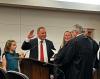 Judge Jeremy Ball is sworn in as the Fourth Judicial District Circuit Court